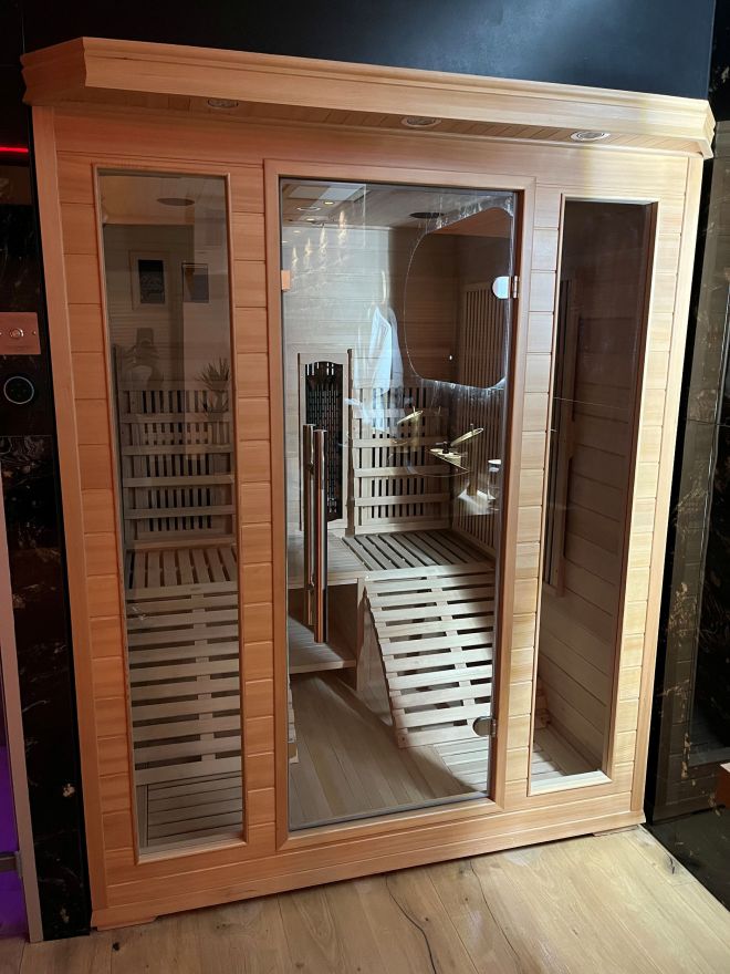 La sauna de notre espace détente La sauna de notre espace détente
